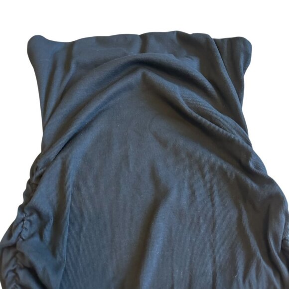 Michael Stars Rosella Black Strapless Dress Ultra Rib Stretch Size XL Women's - Picture 4 of 14